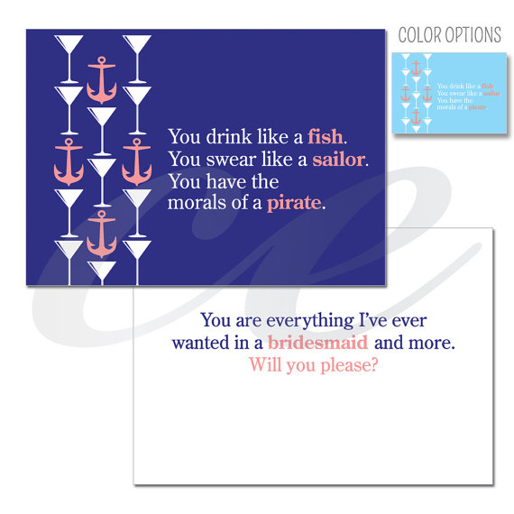 anchor bridesmaid